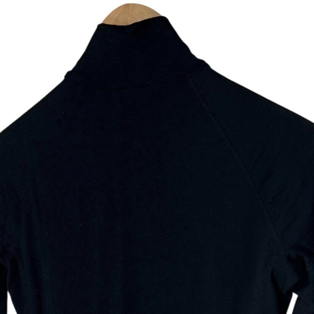 Icebreaker Pure Merino‎ Wool Bodyfit 200 1/4 Zip Base Layer Top Black Slim Fit S - Picture 9 of 13
